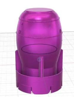 16 oz Mininuke coozie with cap