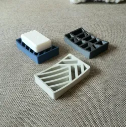 3 soap dishes
