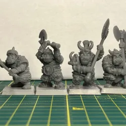 6 Old School Orcs with Great Weapons (Combined)