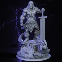 Barbarian on Dragon Head