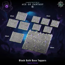 Black Oath Base Toppers - Round and Square
