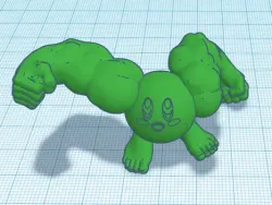 Buff Arms Punching Kirby