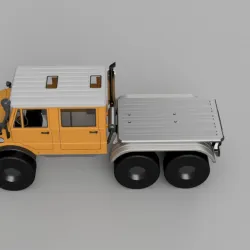 Crawler Bog 406 TRX6 Flatbed for Crew Cab - 1/10 RC body attachment