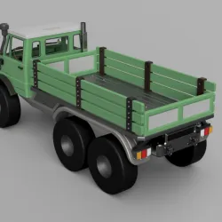 Crawler Bog 406 TRX6 Flatbed for Single Cab- 1/10 RC body attachment