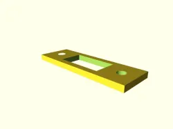 Door Latch Spacing Bracket - Customizable