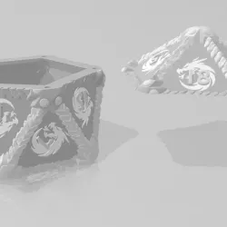Dragon-themed d20 dice container