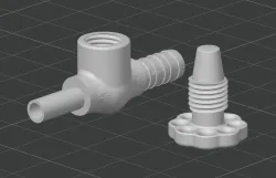 Drip irrigation tap fitting 4mm tube