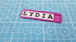 Fidget Slider Nametag Badge
