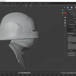 German Sallet Helmet with Bevor
