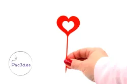 HEART CAKE TOPPER