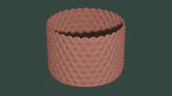 Hex star flower pot