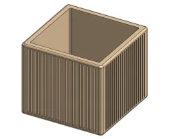 Japanese-inspired square planter