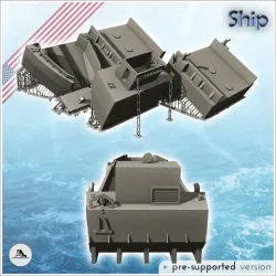 LCM-8 variant transport river boat - Vietnam War An Lao Cua Da Nang Dong Ha Hill 937 Hue Khe Sanh US USA Khmer South America