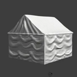 Medieval command tent