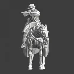 Medieval mounted crossbowman