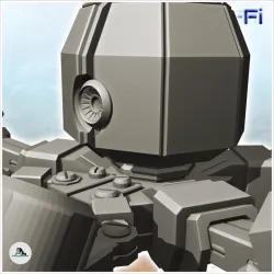 Mining spider robot with double drill and legs (3) - Future Sci-Fi SF Post apocalyptic Tabletop Scifi Wargaming Planetary exploration RPG Terrain