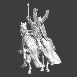 Mounted Winged Teutonic Knight