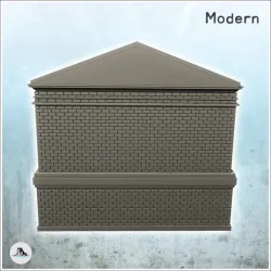 Neoclassical theater with large carved pediment and display (9) - Cold Era Modern Warfare Conflict World War 3