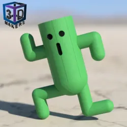 Pampa Cactuar pot de plante aimanté