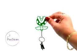 PIRANHA PLANT MARIO BROS KEYCHAIN