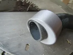 Saw to vacuum cleaner adapter
