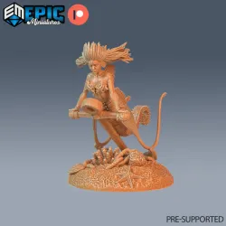 Seahorse Mermaid & Merman Set / Merfolk / Water Warrior / Underwater Lord / Female & Male Sea Guard / Aqua Fighter / Ocean Encounter