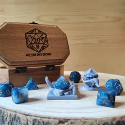 (SET 1 of 2) Dice Keepers - 7 of 14 miniature & polyhedral dice stand