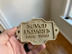 Seven Dwarfs Mine Train sign