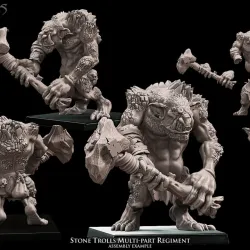 Stone Trolls multi-part regiment