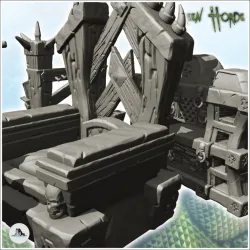 Tavern furniture set with chairs and kitchen furniture (18) - Ork Green Horde Fantasy Beast Chaos Demon Ogre
