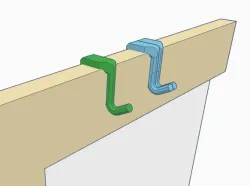 window frame hooks for 12 to 23mm