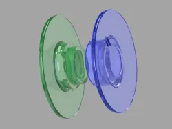 2-part Bobbin 9033P (Pfaff) for FFF/FDM printing