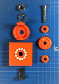 3D printed wheels for the Ikea LACK table