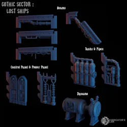 Accessories for boarding action/KT terrain - Gothic Navy style
