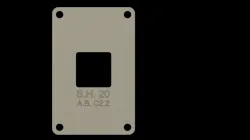 AM4 Backplate for AMD Motherboards