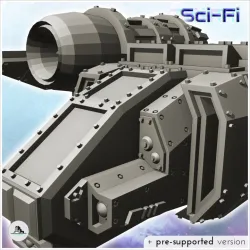 Astral Falcon spaceship (1) - Future Sci-Fi SF Post apocalyptic Tabletop Scifi Wargaming Planetary exploration RPG Terrain