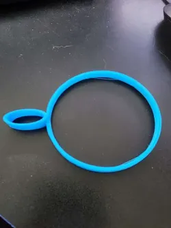 Bottle holder with finger hook