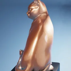 Cat Art  Sculpture