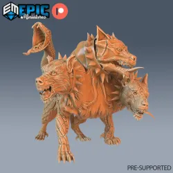 Cerberus & Hell Spawn Team A / Three Headed Hellhound & Demon Minion / Hades Guard Dog & Evil Warrior / Abyss Encounter