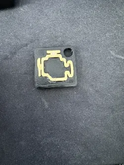 Check engine keychain