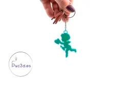 CUPID WITH HEART AND ARROW KEYRING