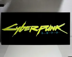 Cyberpunk illuminated logo