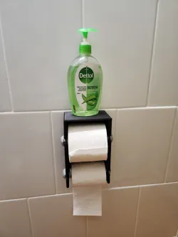 Double Toilet Paper Roll Holder