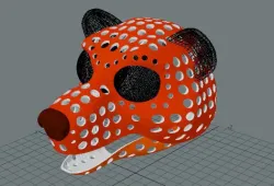 Fursuit- or puppet-head base - version 73 - Toon bear