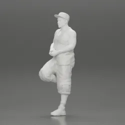 gangster in cap and short standing in one leg leaning against car