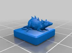 Giant Rat on small base (half-inch)