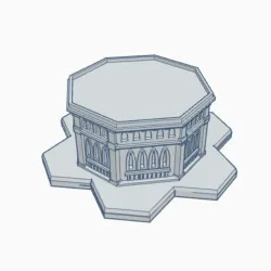 Gothic Building GHB124 With Hex Base