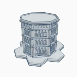 Gothic Building GHB126 With Hex Base