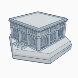 Gothic Building HMSG100 Hex Map Scale