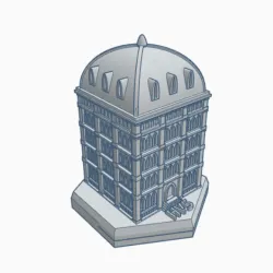 Gothic Building HMSG103 Hex Map Scale